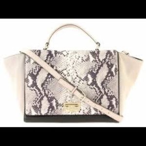 Kate Spade Leather Black/Grey Snakeskin Purse 12x9
